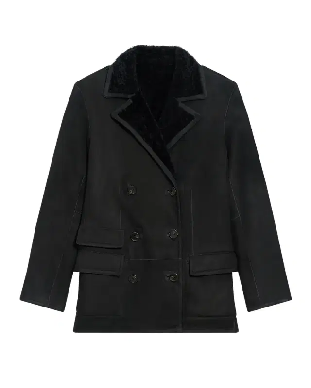 Theory Shearling Peacoat Blazer