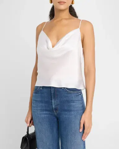 L'Agence Calista Cowl-Neck Silk Camisole | Thumbnail 4