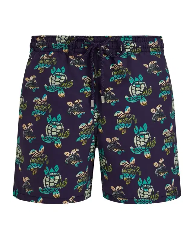 Vilebrequin Men's Landscape Turtles Swim Shorts