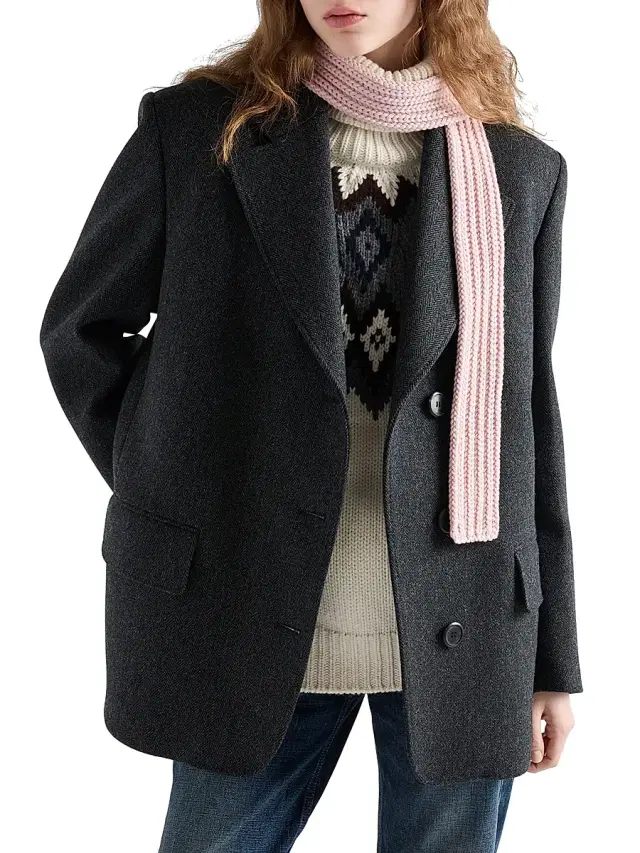 Prada Women's Wool Scarf - Pink