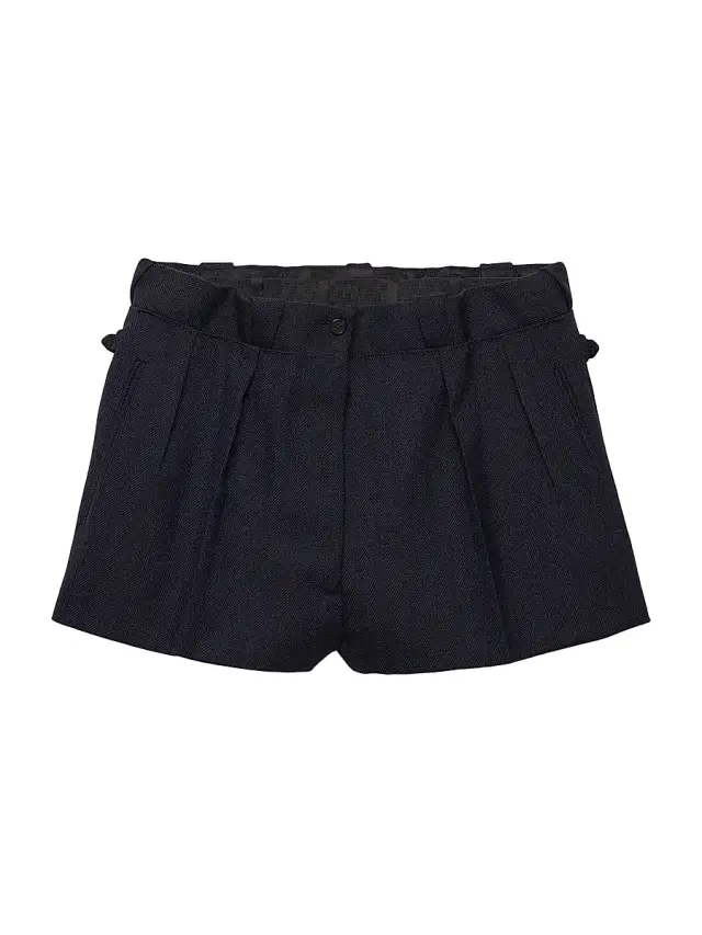Women's Chevron Wool Shorts - Blue