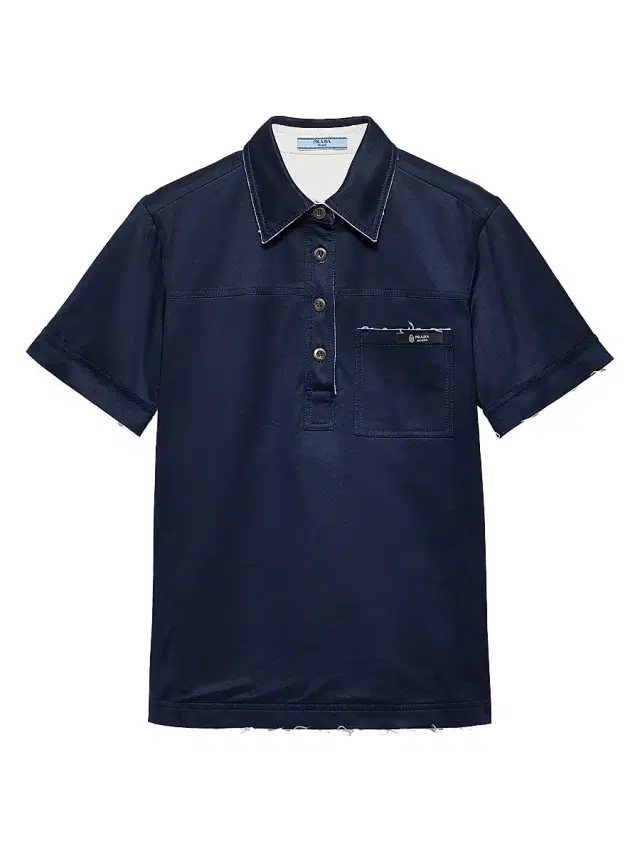 Women's Lisle Cotton Polo Shirt - Blue