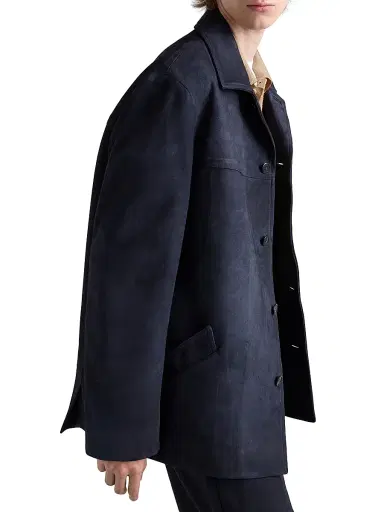 Prada Men's Suede Caban Jacket | Thumbnail 3 Prada Men's Suede Caban Jacket | Thumbnail 3