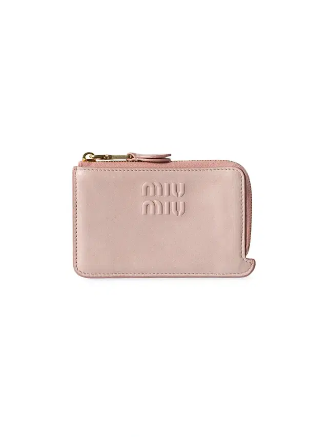 Miu Miu Women's Nappa Leather Envelope Card Holder - Beige