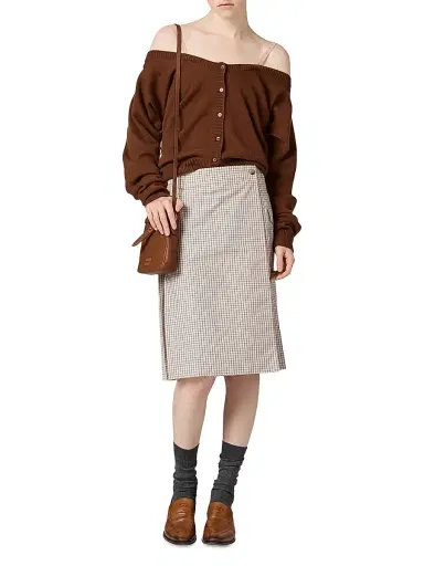 Miu Miu Women's Cashmere Cardigan - Brown - Size 4 | Thumbnail 2 Miu Miu Women's Cashmere Cardigan - Brown - Size 4 | Thumbnail 2