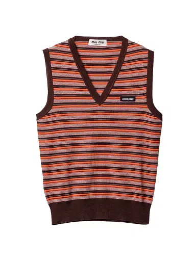 Miu Miu Women's Wool Vest | Thumbnail 1 Miu Miu Women's Wool Vest | Thumbnail 1