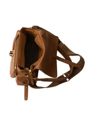 Prada Women's Medium Explore Nappa Leather Shoulder Bag with Flap - Medium Brown | Thumbnail 6 Prada Women's Medium Explore Nappa Leather Shoulder Bag with Flap - Medium Brown | Thumbnail 6