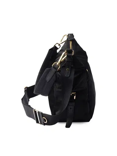 Prada Women's Explore Large Re-Nylon and Leather Shoulder Bag - Black | Thumbnail 6 Prada Women's Explore Large Re-Nylon and Leather Shoulder Bag - Black | Thumbnail 6