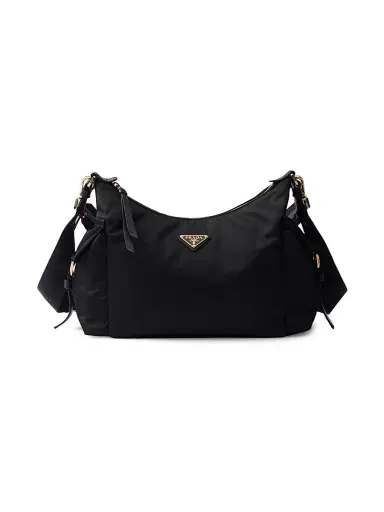Prada Women's Explore Large Re-Nylon and Leather Shoulder Bag - Black | Thumbnail 1 Prada Women's Explore Large Re-Nylon and Leather Shoulder Bag - Black | Thumbnail 1