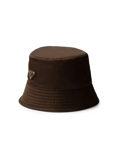 Prada Women's Re-Nylon Bucket Hat - Dark Brown - Size Medium | Thumbnail 1