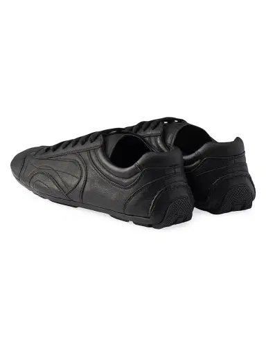 Prada Women's Montecarlo Nappa Leather Sneakers - Black - Size 11 | Thumbnail 3 Prada Women's Montecarlo Nappa Leather Sneakers - Black - Size 11 | Thumbnail 3