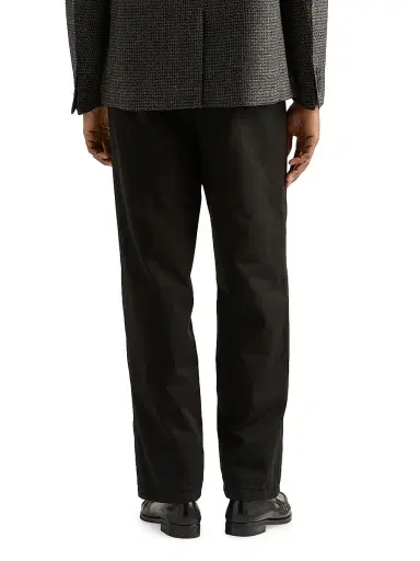 Prada Men's Cotton Pants - Black | Thumbnail 4 Prada Men's Cotton Pants - Black | Thumbnail 4