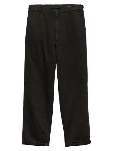 Prada Men's Cotton Pants - Black | Thumbnail 1 Prada Men's Cotton Pants - Black | Thumbnail 1