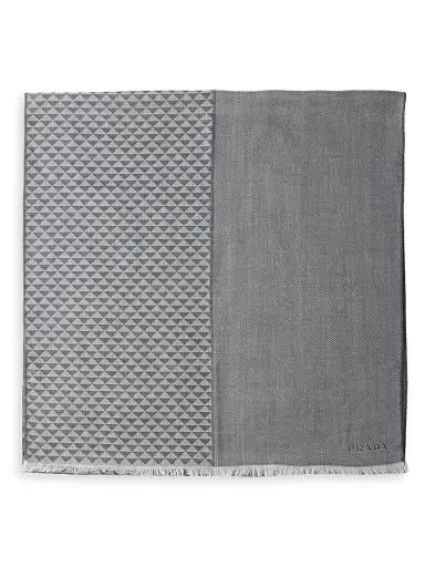 Prada Men's Cashmere, Wool and Silk Scarf | Thumbnail 1