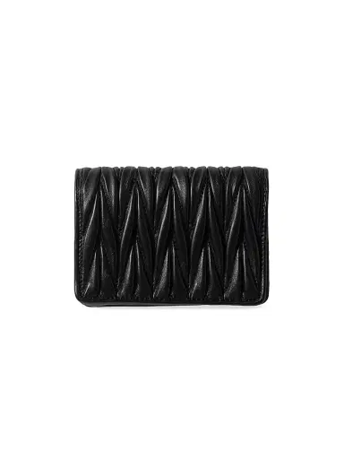 Miu Miu Women's Small Matelassé Nappa Leather Wallet | Thumbnail 2 Miu Miu Women's Small Matelassé Nappa Leather Wallet | Thumbnail 2