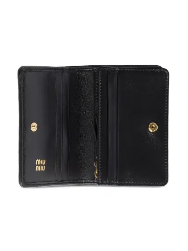 Miu Miu Women's Small Matelassé Nappa Leather Wallet | Thumbnail 3 Miu Miu Women's Small Matelassé Nappa Leather Wallet | Thumbnail 3