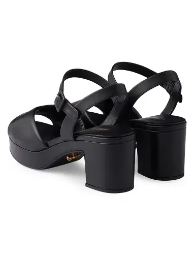 Prada Women's Nappa Leather Sandals - Black - Size 7 | Thumbnail 3 Prada Women's Nappa Leather Sandals - Black - Size 7 | Thumbnail 3