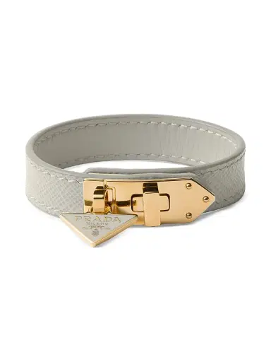 Prada Women's Saffiano Leather Bracelet - Beige Khaki | Thumbnail 1