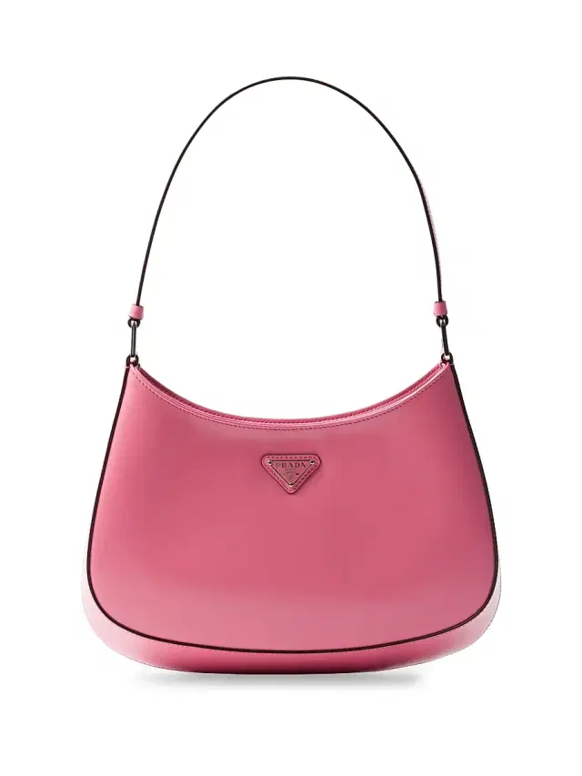 Prada Women's Cleo Brushed Leather Shoulder Bag - Pink