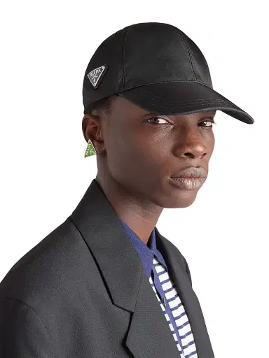 Prada Men's Re-Nylon Baseball Cap - Black - Size XS | Thumbnail 2 Prada Men's Re-Nylon Baseball Cap - Black - Size XS | Thumbnail 2