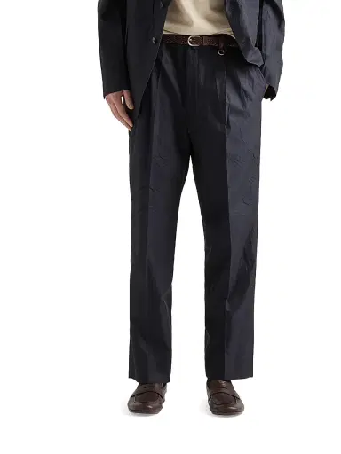 Prada Men's Cotton and Silk Pants | Thumbnail 2