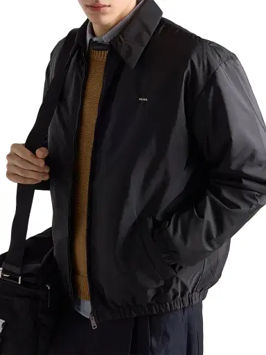Prada Men's Re-Nylon Blouson Jacket - Black - Size 44 | Thumbnail 3