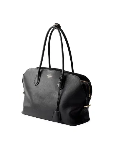 Prada Women's Leather Tote Bag - Black | Thumbnail 4