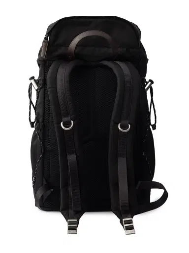Prada Men's Re-Nylon and Leather Backpack | Thumbnail 2 Prada Men's Re-Nylon and Leather Backpack | Thumbnail 2