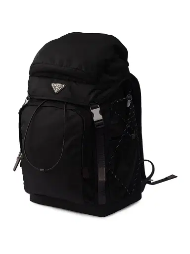 Prada Men's Re-Nylon and Leather Backpack | Thumbnail 3 Prada Men's Re-Nylon and Leather Backpack | Thumbnail 3
