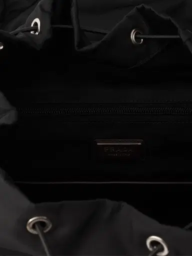 Prada Men's Re-Nylon and Leather Backpack | Thumbnail 4 Prada Men's Re-Nylon and Leather Backpack | Thumbnail 4