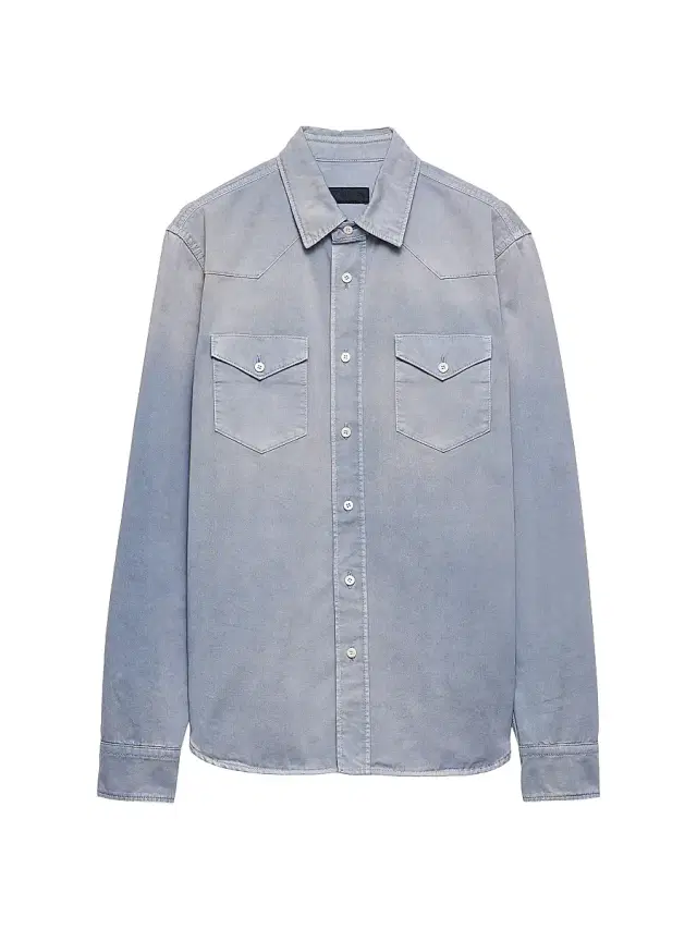 Men's Gabardine Shirt - Blue
