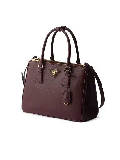 Prada Women's Medium Galleria Saffiano Leather Top Handle Bag - Dark Red | Thumbnail 4