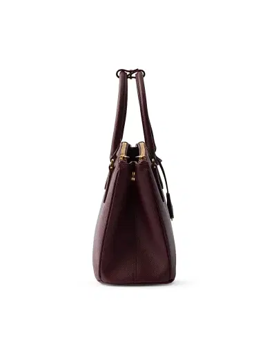 Prada Women's Medium Galleria Saffiano Leather Top Handle Bag - Dark Red | Thumbnail 7