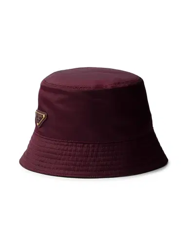Prada Women's Re-Nylon Bucket Hat - Dark Red - Size Large | Thumbnail 1