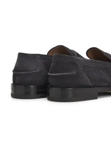 Gianvito Rossi Men's Preppy 45MM Suede Penny Loafers - Carbon - Size 12 | Thumbnail 3