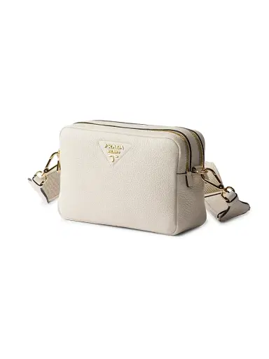 Prada Women's Small Leather Shoulder Bag - White | Thumbnail 2 Prada Women's Small Leather Shoulder Bag - White | Thumbnail 2