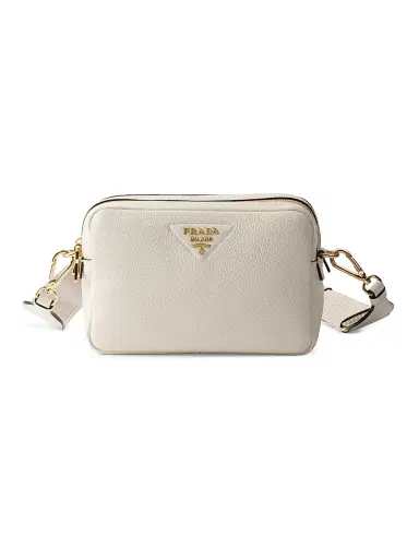 Prada Women's Small Leather Shoulder Bag - White | Thumbnail 1 Prada Women's Small Leather Shoulder Bag - White | Thumbnail 1