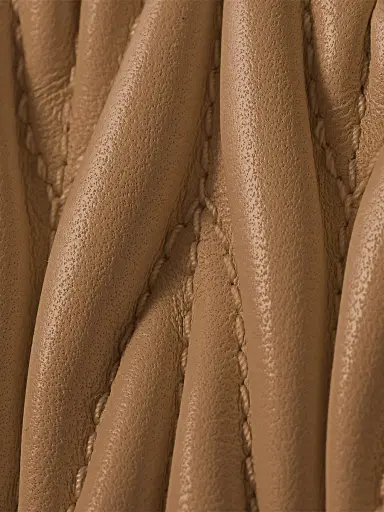 Miu Miu Women's Large Matelassé Nappa Leather Wallet - Brown | Thumbnail 4