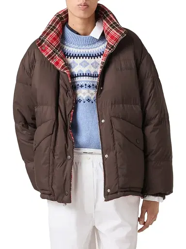Miu Miu Women's Technical Pongé Reversible Down Jacket | Thumbnail 2 Miu Miu Women's Technical Pongé Reversible Down Jacket | Thumbnail 2