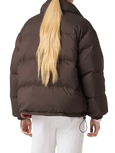 Miu Miu Women's Technical Pongé Reversible Down Jacket | Thumbnail 3 Miu Miu Women's Technical Pongé Reversible Down Jacket | Thumbnail 3