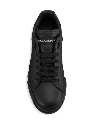 Dolce & Gabbana Men's Portofino Leather Sneakers | Thumbnail 5 Dolce & Gabbana Men's Portofino Leather Sneakers | Thumbnail 5