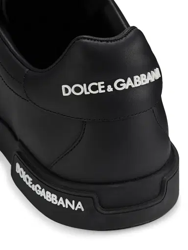 Dolce & Gabbana Men's Portofino Leather Sneakers | Thumbnail 6 Dolce & Gabbana Men's Portofino Leather Sneakers | Thumbnail 6