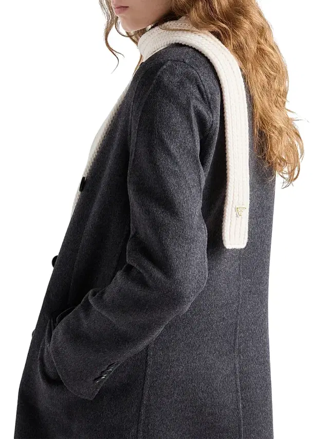 Prada Women's Wool Scarf - Beige Khaki
