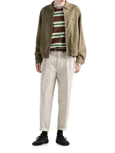 Prada Men's Cotton Pants - Beige Khaki - Size 40 | Thumbnail 6 Prada Men's Cotton Pants - Beige Khaki - Size 40 | Thumbnail 6