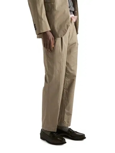 Prada Men's Cotton Pants with Key Ring - Grey | Thumbnail 4 Prada Men's Cotton Pants with Key Ring - Grey | Thumbnail 4