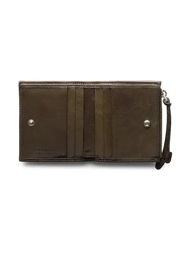 Prada Men's Leather Wallet - Green | Thumbnail 4 Prada Men's Leather Wallet - Green | Thumbnail 4