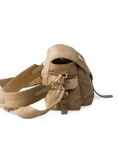 Prada Women's Medium Explore Re-Nylon Shoulder Bag - Beige | Thumbnail 5