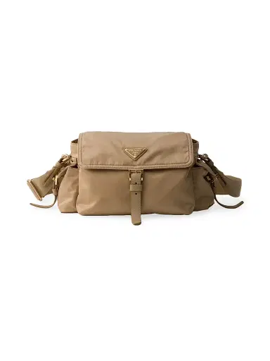 Prada Women's Medium Explore Re-Nylon Shoulder Bag - Beige | Thumbnail 1