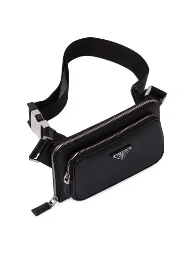 Prada Men's Saffiano Leather Belt Bag | Thumbnail 3 Prada Men's Saffiano Leather Belt Bag | Thumbnail 3