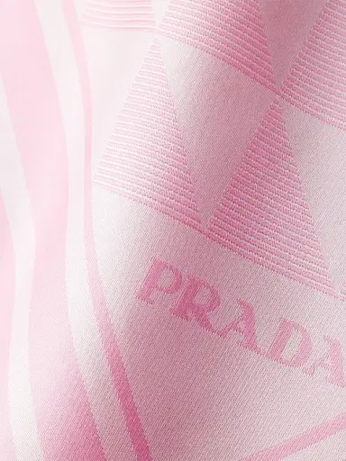 Prada Women's Printed Silk Twill Square Scarf | Thumbnail 3 Prada Women's Printed Silk Twill Square Scarf | Thumbnail 3